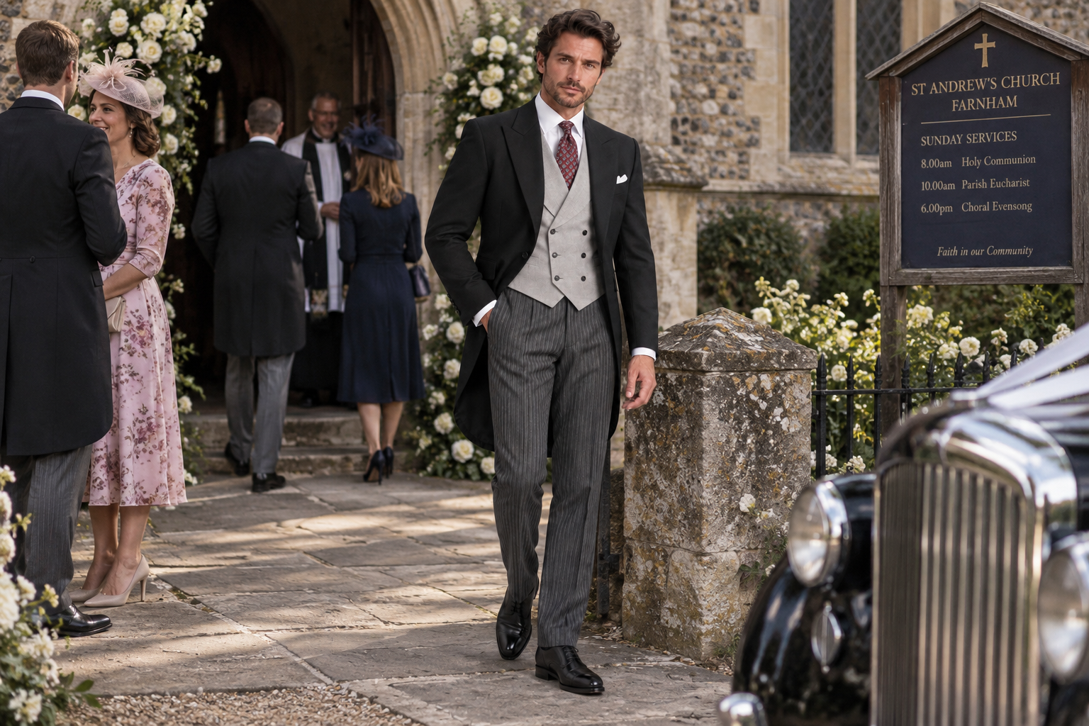 roomten morning suit fabric by Alfred Brown