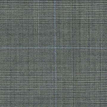 Black And White Glen Check Plaid Holland & Sherry 3123010 cloth swatch