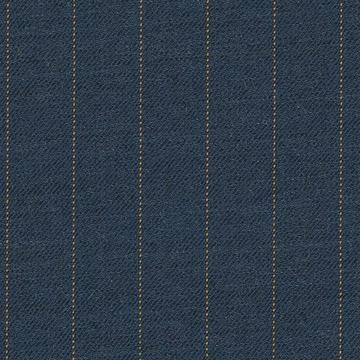 Airforce Bluemustard Pin Dot Stripe Holland & Sherry 3123027 cloth swatch
