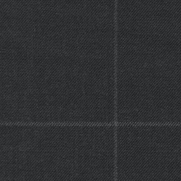 Charcoal Soft Chalk Windowpane Holland & Sherry 3123033 cloth swatch