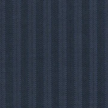 French Blue Herringbone Fancy Self Stripe Holland & Sherry 3123047 cloth swatch