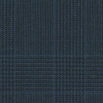 Navy glen check plaid — Holland & Sherry Crispaire cloth 3324010