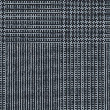 Blue split matt check plaid — Holland & Sherry Crispaire cloth 3324025