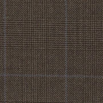 Mid brown glen check plaid — Holland & Sherry InterCity cloth 6024006