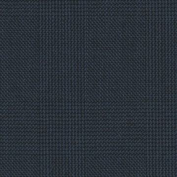 Navy split matt hopsack glen check plaid — Holland & Sherry InterCity cloth 6024018