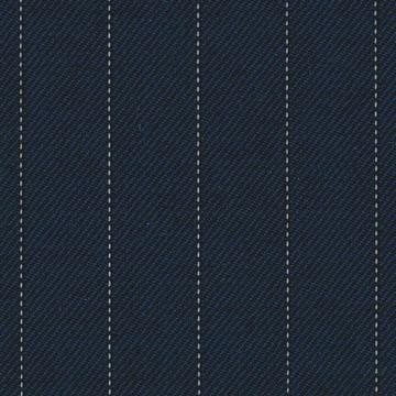 Bright navy pin dot stripe — Holland & Sherry InterCity cloth 6024027