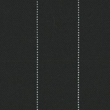 Black and white pin dot fancy stripe — Holland & Sherry InterCity cloth 6024055