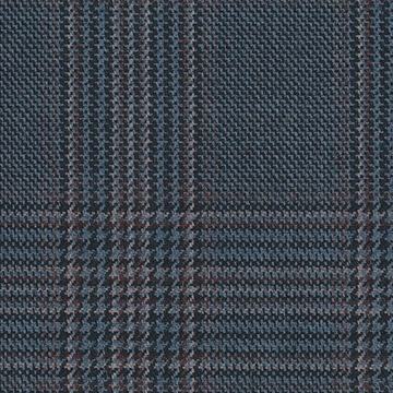 Bluelilac glen check plaid fancy — Holland & Sherry InterCity cloth 6024061