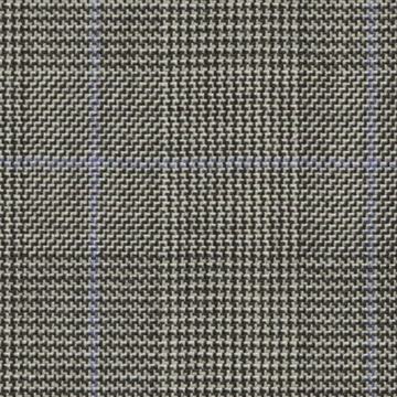 Black and white contrast split matt glen check plaid — Holland & Sherry City of London cloth 6223022