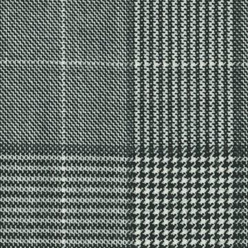 Cape Horn 6624024 Blackwhite Check Plaid swatch