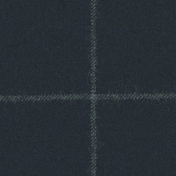 Classic Worsted Flannel 7523008 Navy Chalk Windowpane swatch