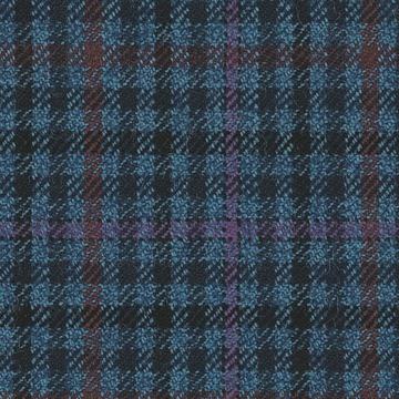 Moorland Tweeds 8323012 Navyred Gun Club With Purple Windowpane swatch