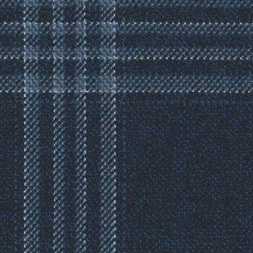 Moorland Tweeds 8323039 Moorland Tweeds Navy With Slate Block Windowpane swatch