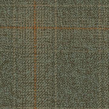 Moorland Tweeds 8323041 Moorland Tweeds Sagebrown Mix With Rust Check Plaid swatch