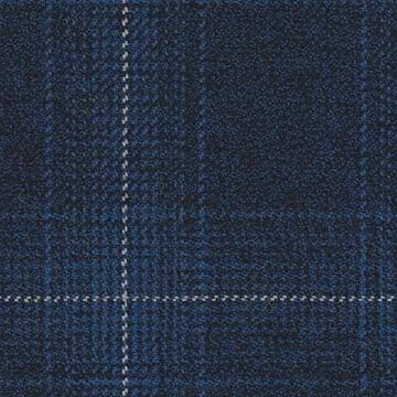 Moorland Tweeds 8323043 Moorland Tweeds Navy With Pearl Check Plaid swatch