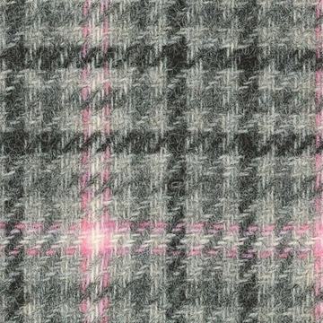 Sherry Tweed 8825006 Silver Gun Club With Pink Ombre Windowpane swatch