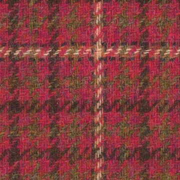 Sherry Tweed 8825010 Flame Red Gun Club With Peach Ombre Windowpane swatch