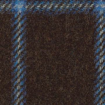 Sherry Tweed 8825012 Chocolate Brownblue Ombre Windowpane swatch