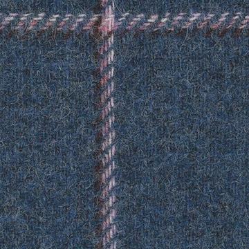 Sherry Tweed 8825018 Denim Blueplum Guarded Windowpane swatch