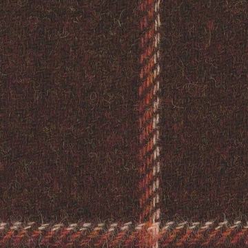 Sherry Tweed 8825020 Brownrust Guarded Windowpane swatch